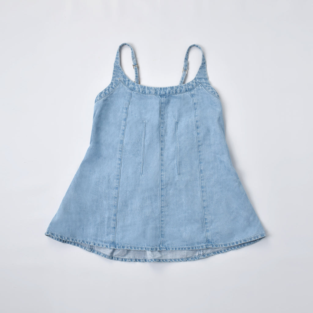 Custom Women's Elegant Casual A-Line Mini Denim Dress
