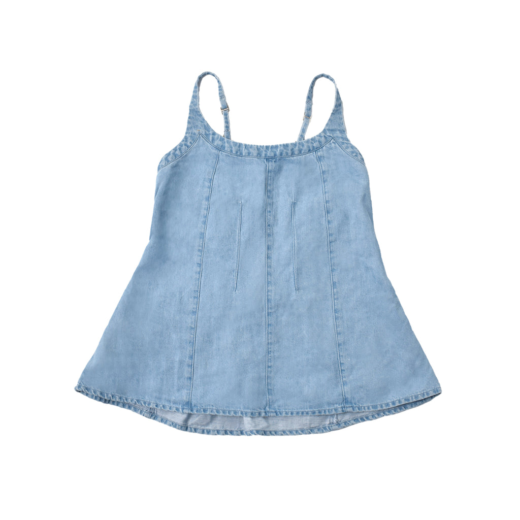 Custom Women's Elegant Casual A-Line Mini Denim Dress