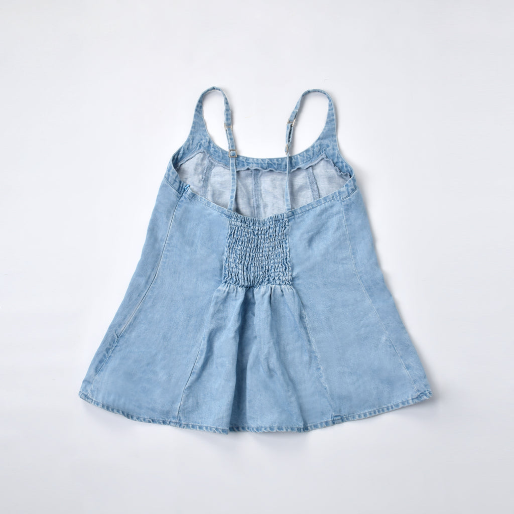 Custom Women's Elegant Casual A-Line Mini Denim Dress