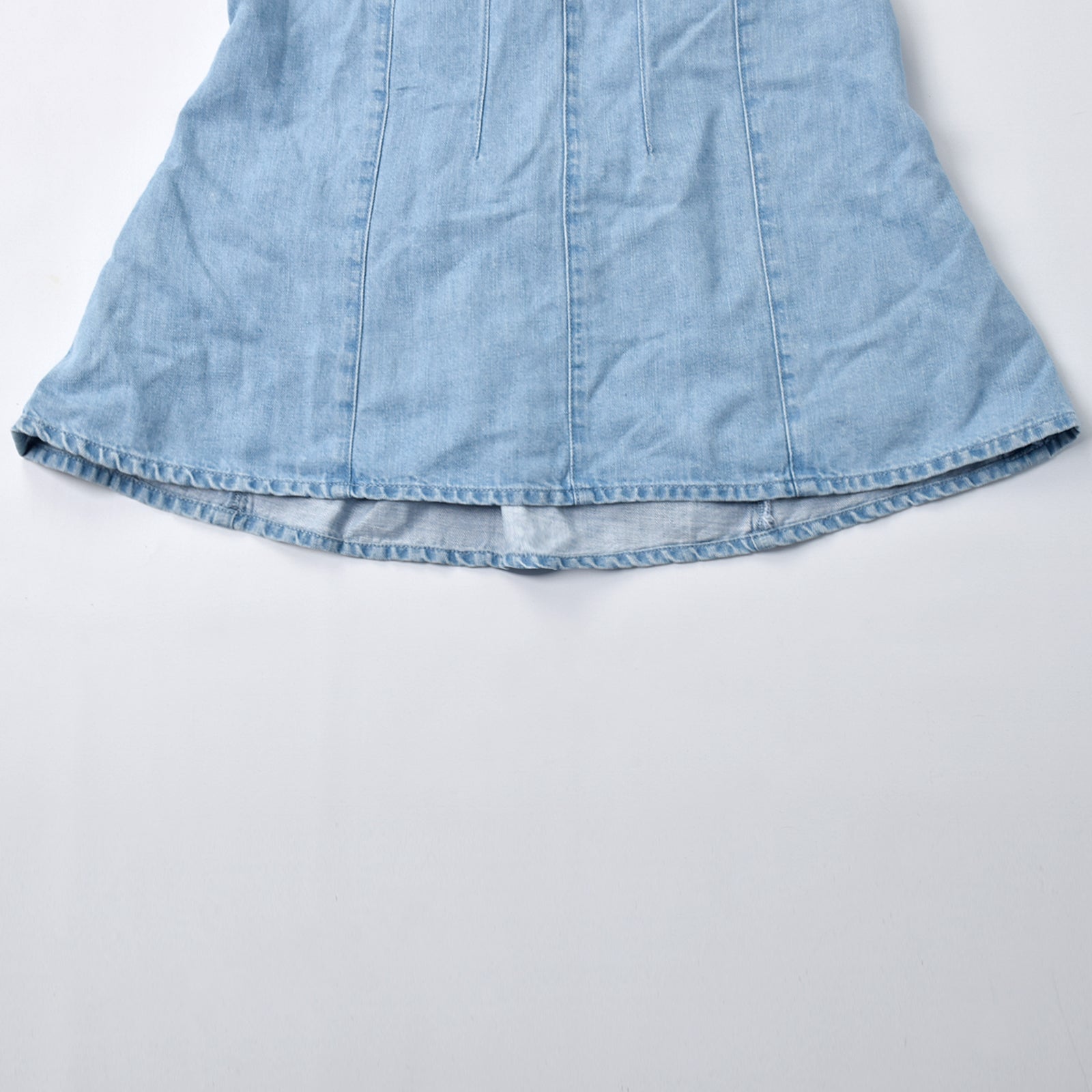 Custom Women's Elegant Casual A-Line Mini Denim Dress