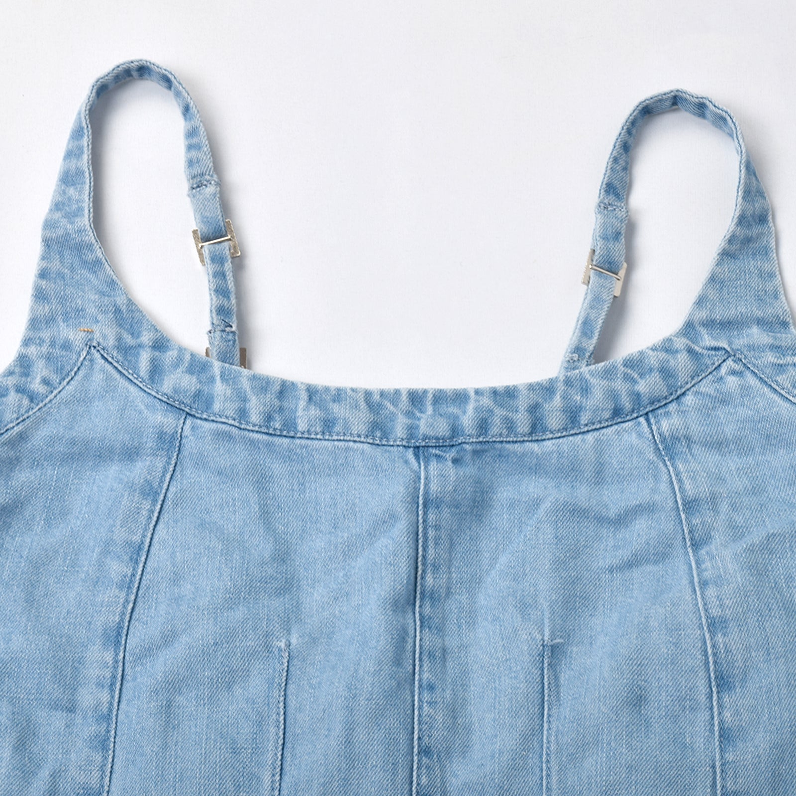 Custom Women's Elegant Casual A-Line Mini Denim Dress