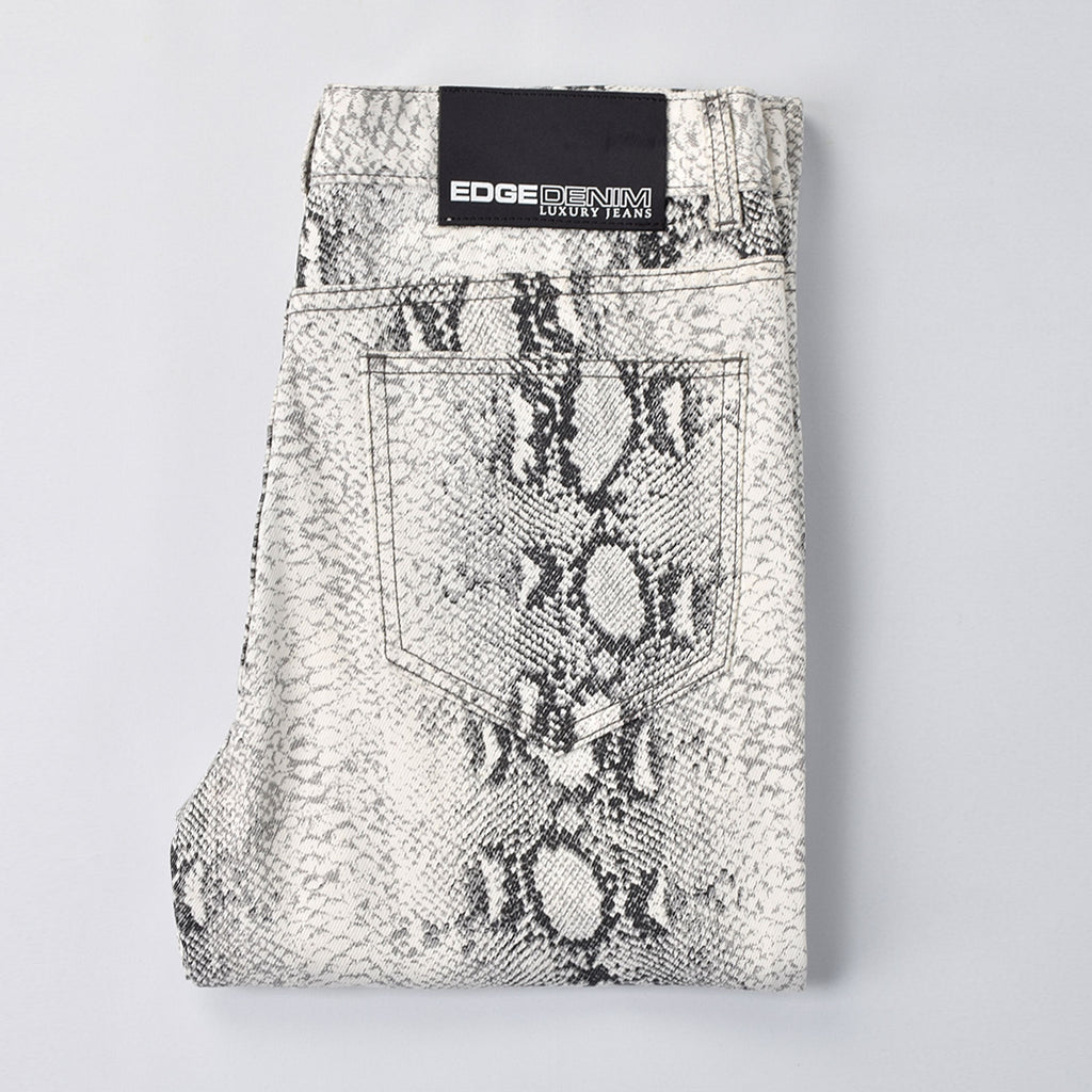 Custom Men's Digital Printing Skinny Jeans