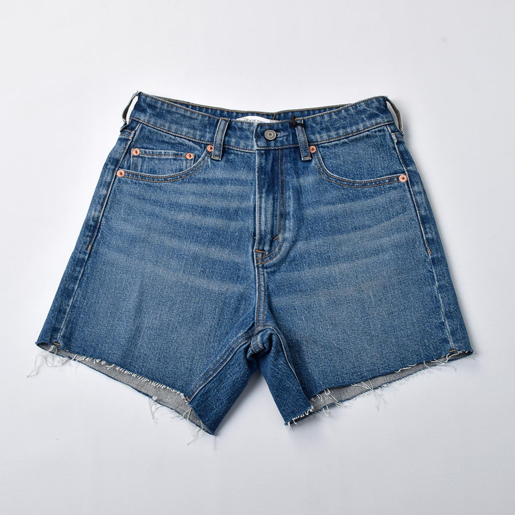 Custom Women's Plain Blue Denim Shorts