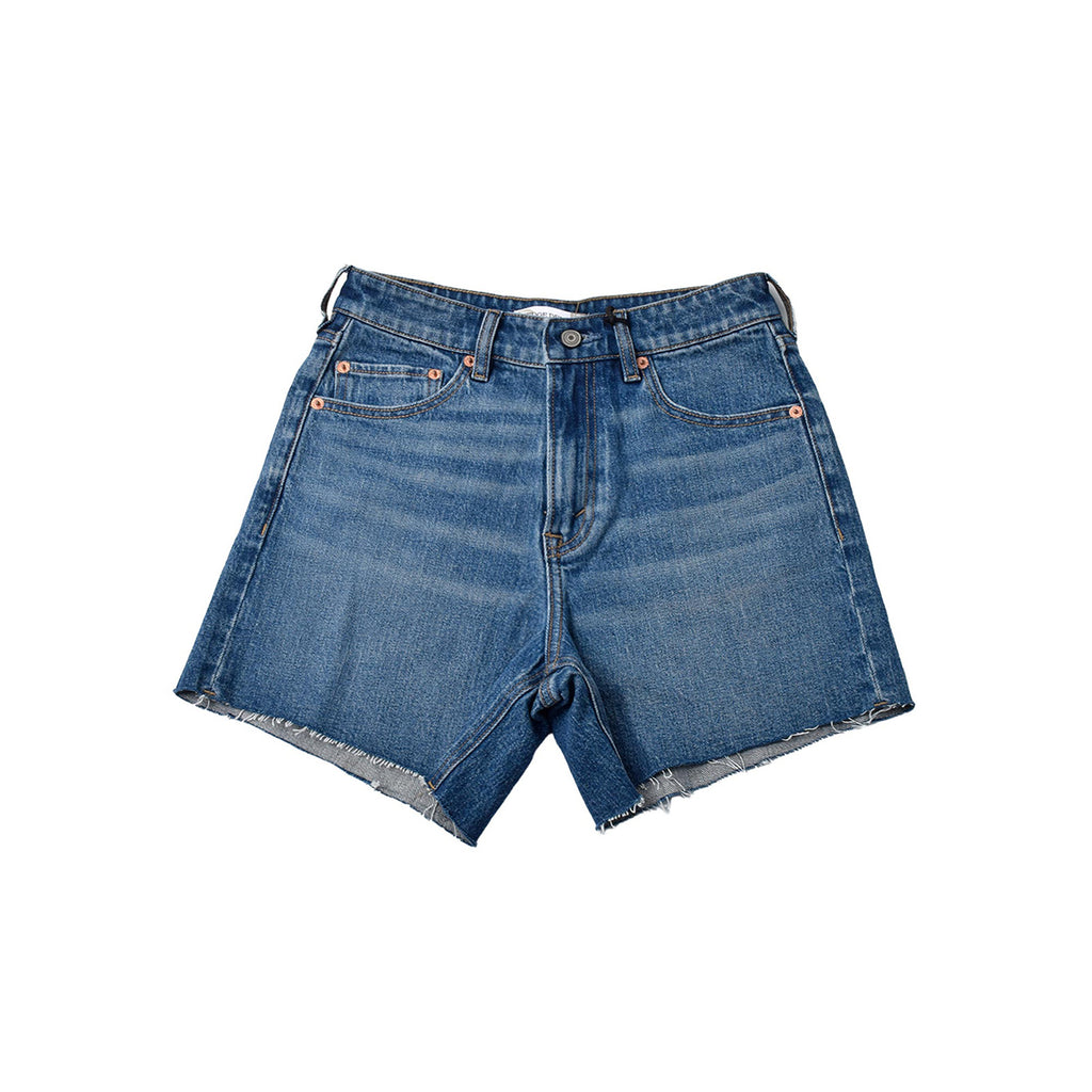 Custom Women's Plain Blue Denim Shorts