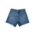 Custom Women's Plain Blue Denim Shorts