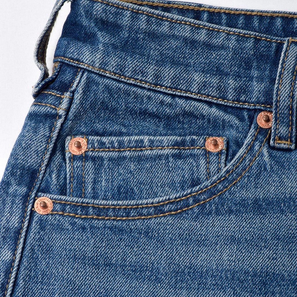 Custom Women's Plain Blue Denim Shorts