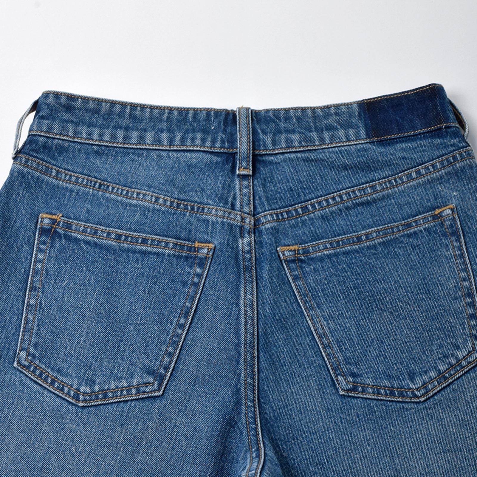 Custom Women's Plain Blue Denim Shorts