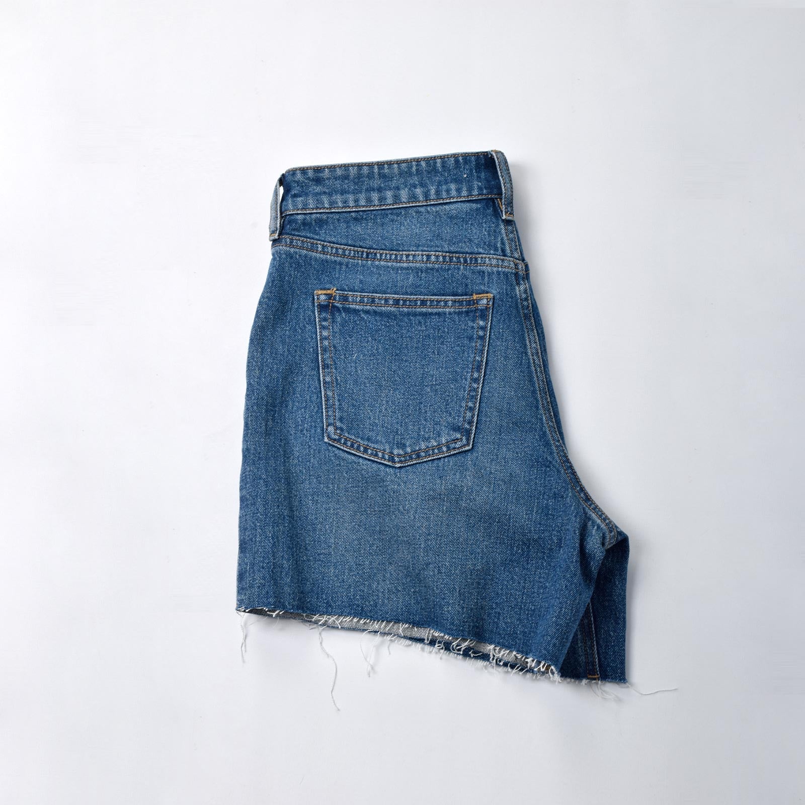 Custom Women's Plain Blue Denim Shorts