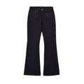 Custom Men's Black Rhinestone Flared Fit Jeans