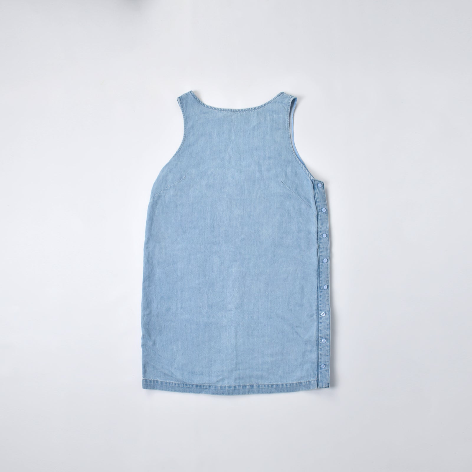 Custom Women's Solid Color Mini Denim Dress