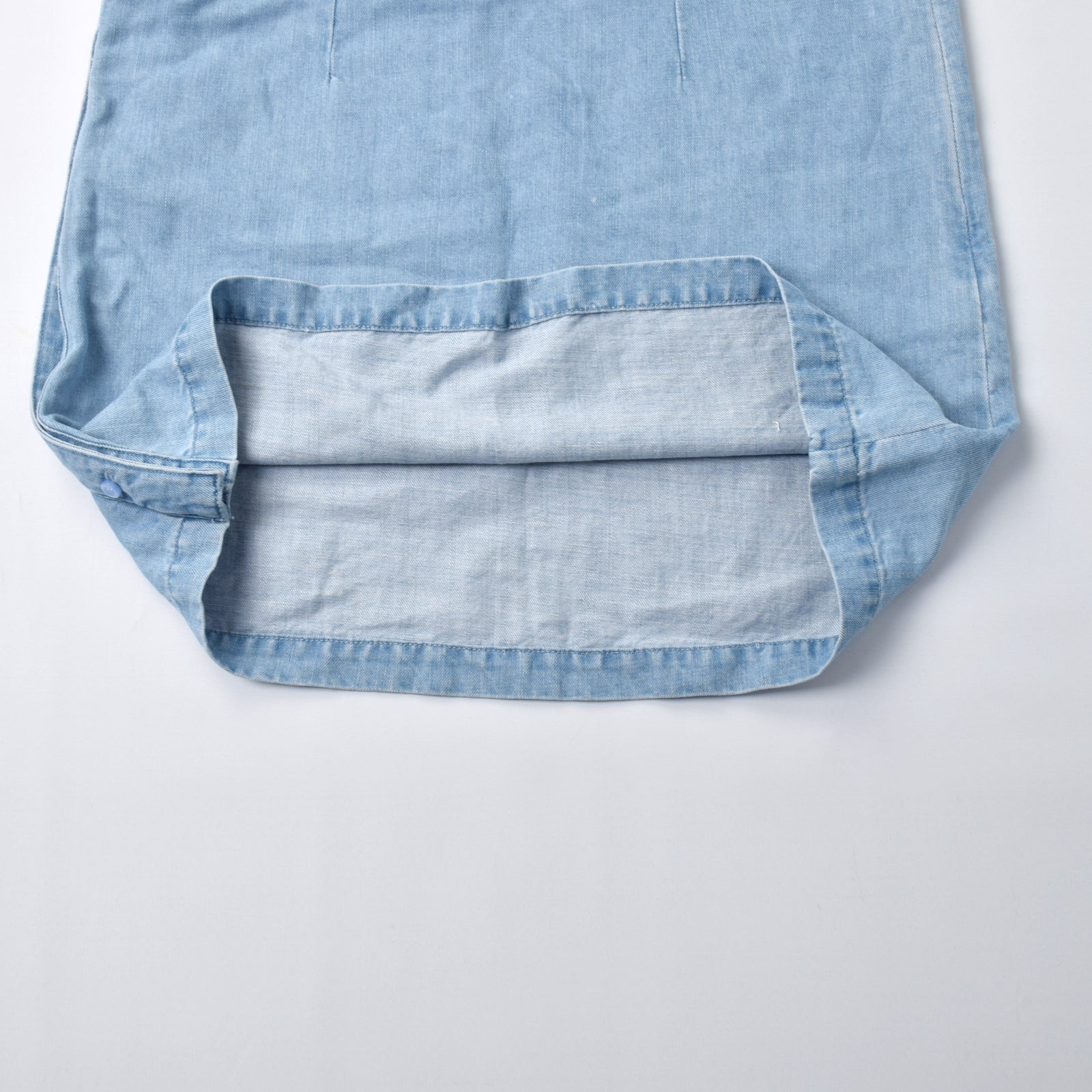 Custom Women's Solid Color Mini Denim Dress