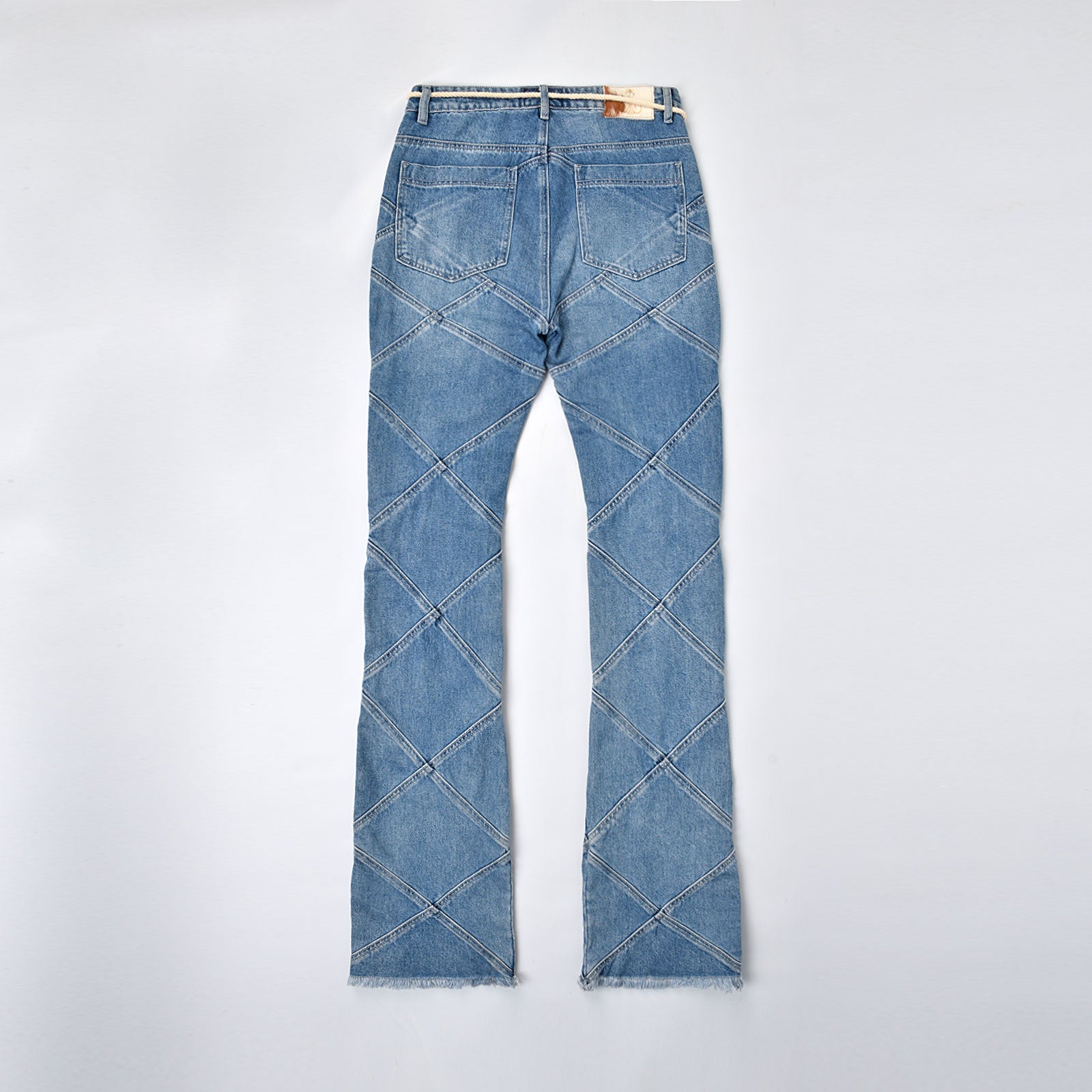 Custom Men's Blue Stacked Fit Heavyweight Jeans