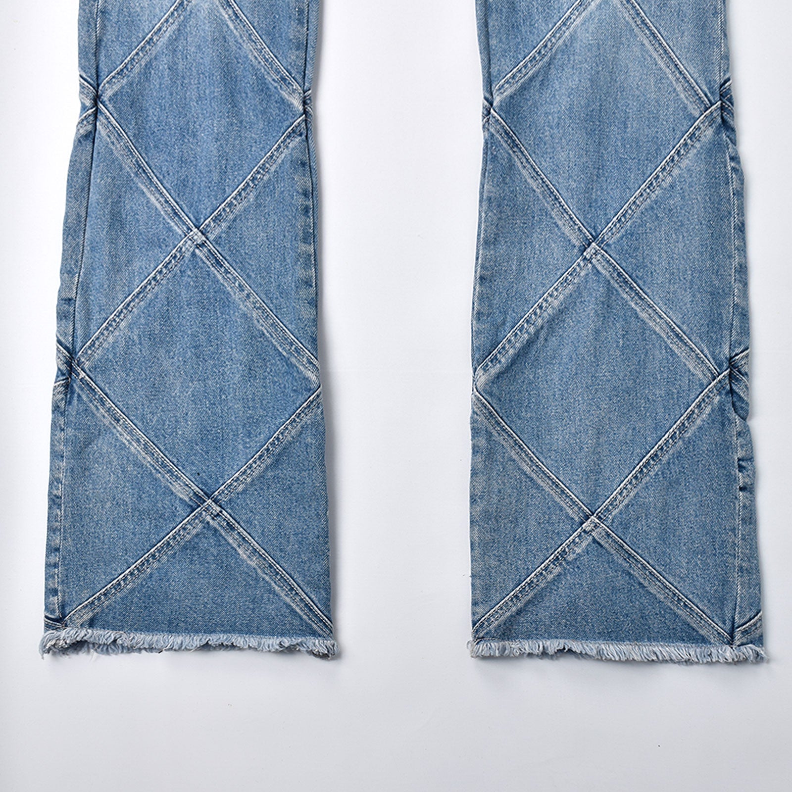 Custom Men's Blue Stacked Fit Heavyweight Jeans