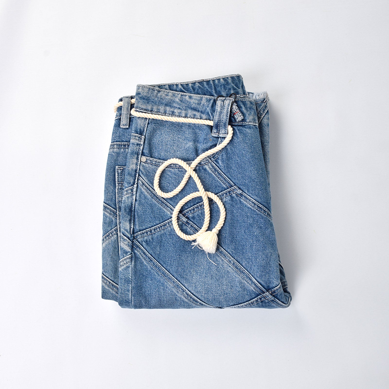 Custom Men's Blue Stacked Fit Heavyweight Jeans