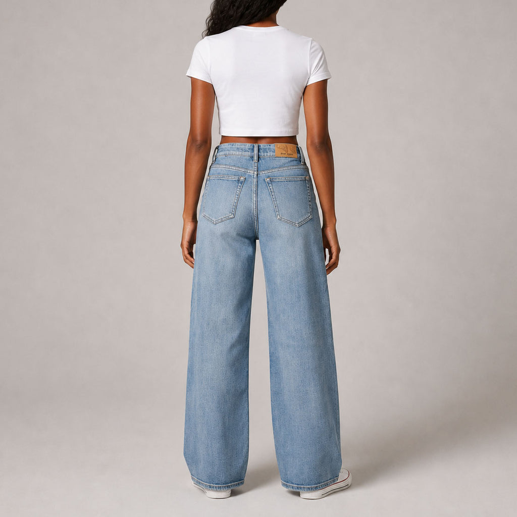 Custom Women's Straight Fit Baggy Jeans
