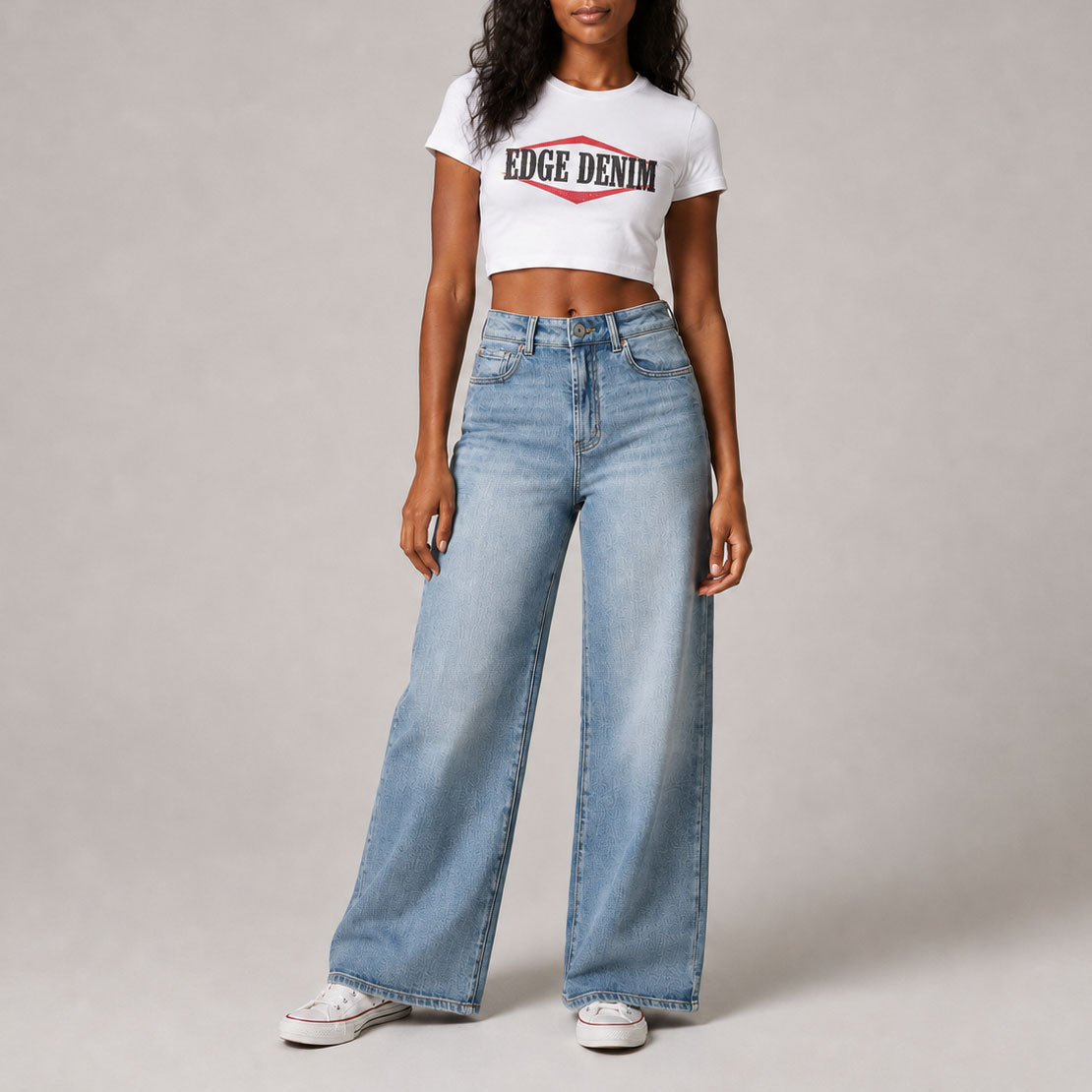 Custom Women's Straight Fit Baggy Jeans