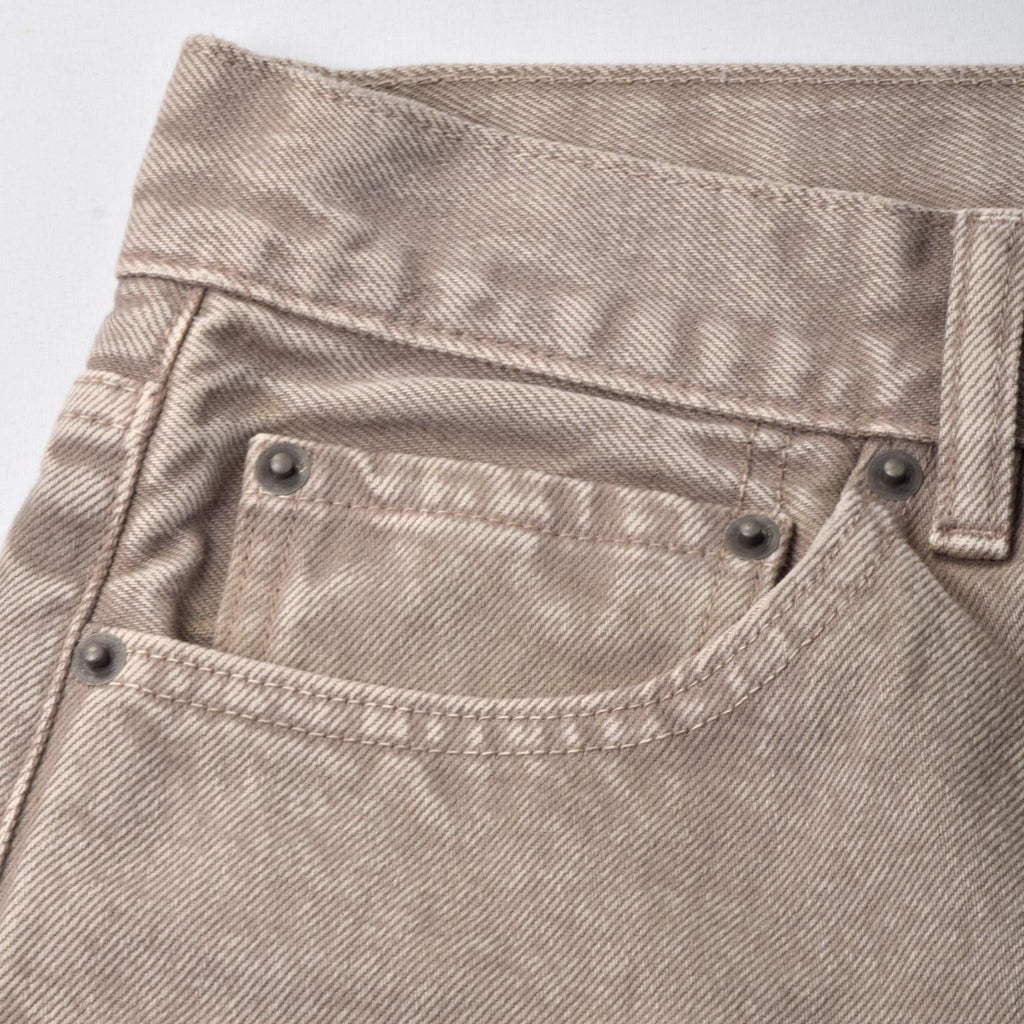 Custom Unisex Brown Straight Fit Baggy Denim Shorts