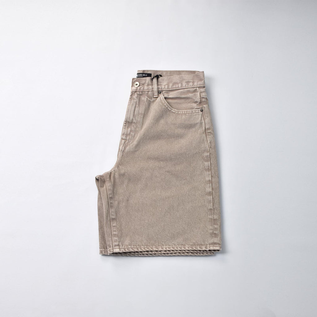 Custom Unisex Brown Straight Fit Baggy Denim Shorts