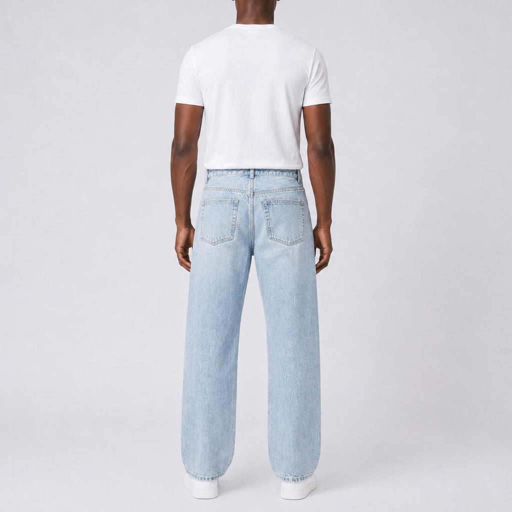 Custom Men's Plain Baggy Jeans With Your Own Logo