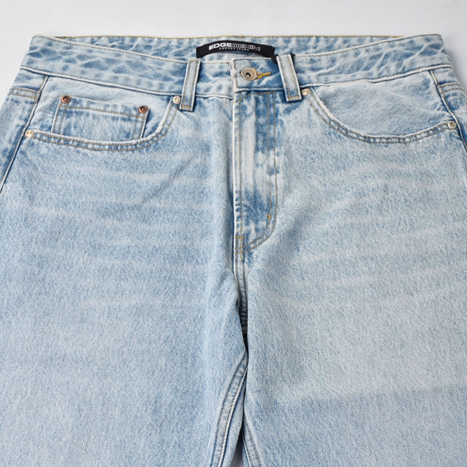 Custom Men's Plain Baggy Jeans With Your Own Logo