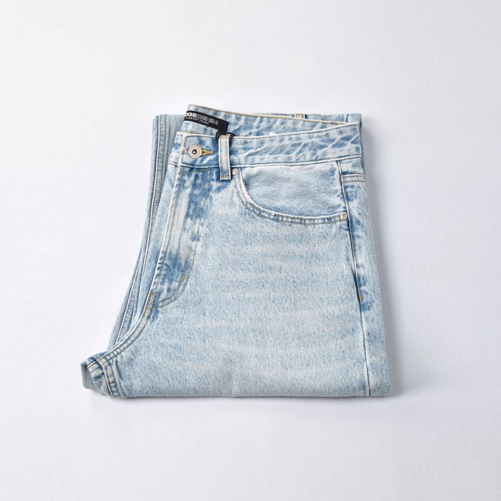 Custom Men's Plain Baggy Jeans With Your Own Logo