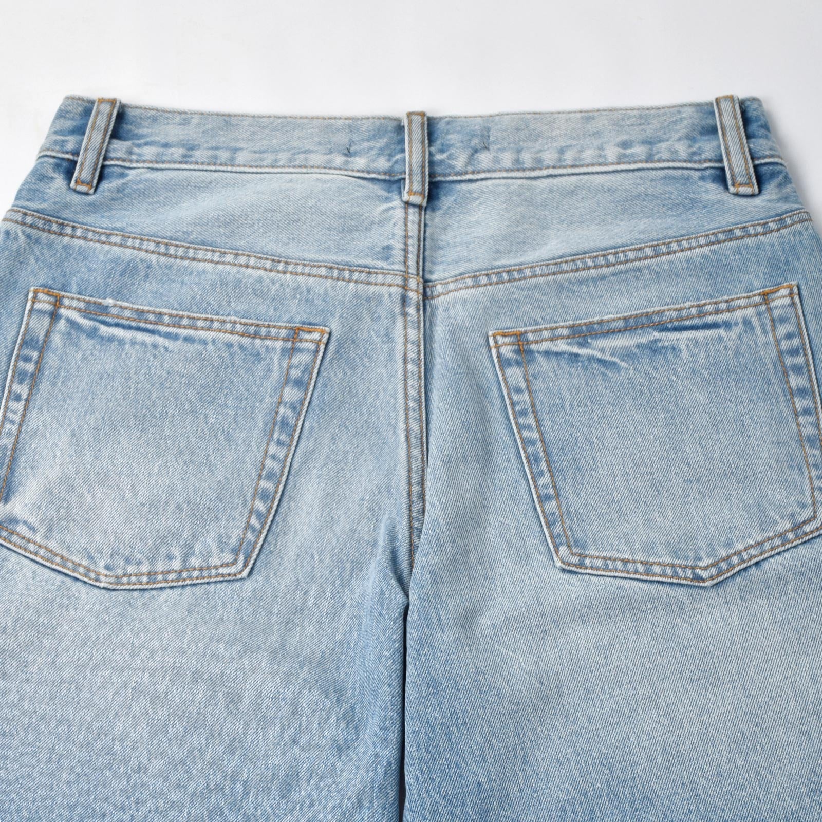 Custom Men's Blue Plain Baggy Denim Shorts