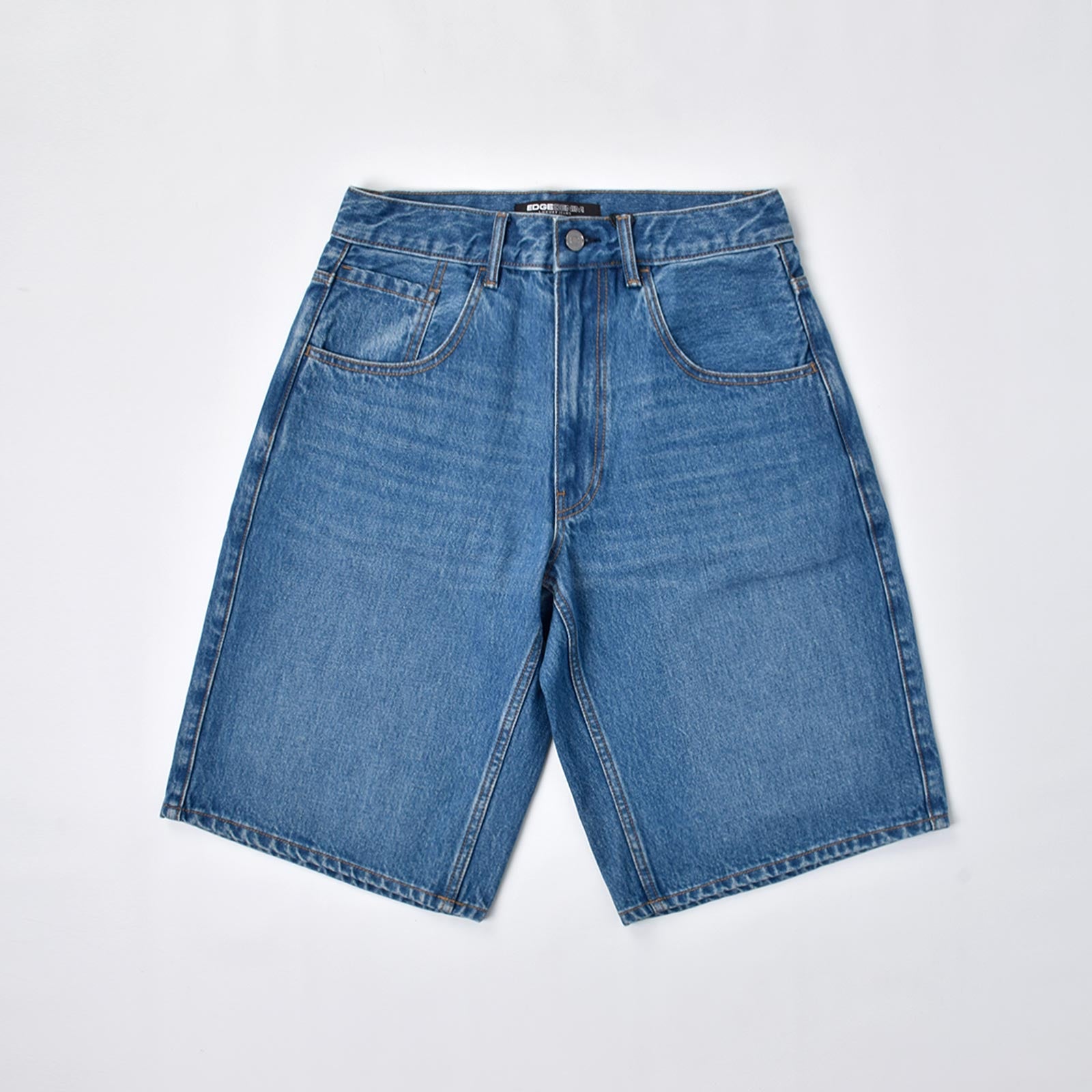 Custom Men's Plain Baggy Denim Shorts