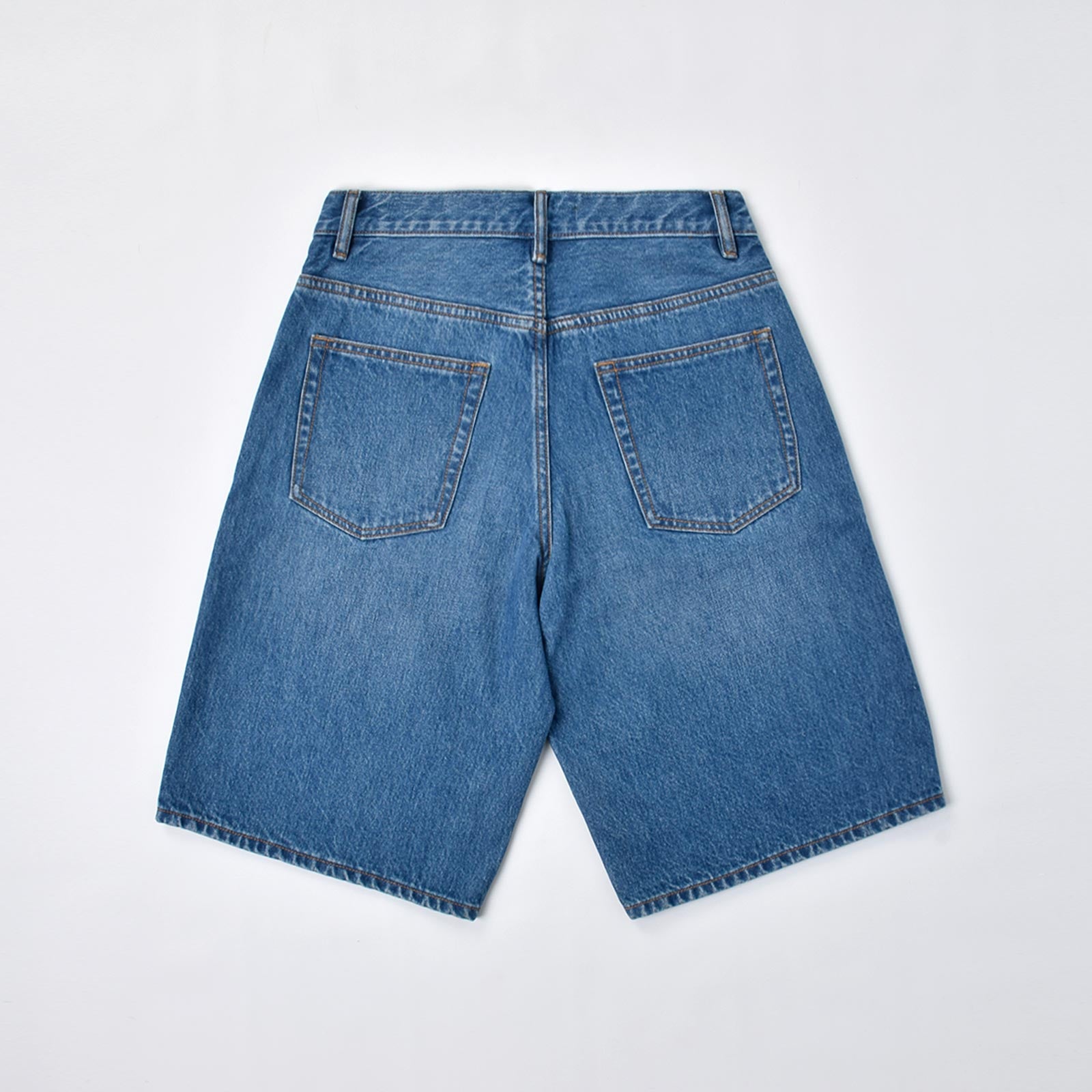 Custom Men's Plain Baggy Denim Shorts