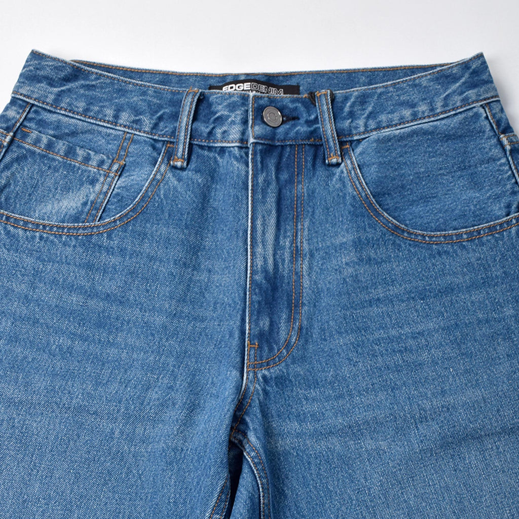 Custom Men's Plain Baggy Denim Shorts