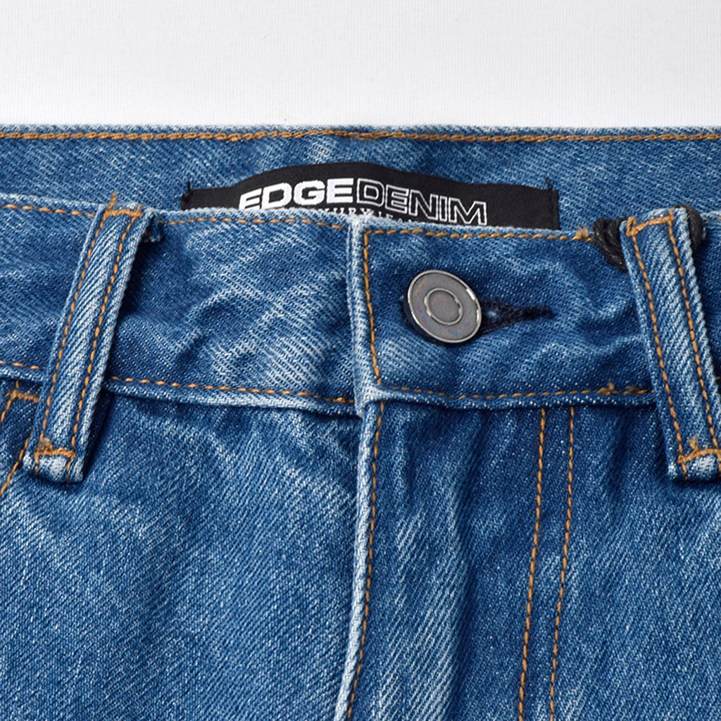 Custom Men's Plain Baggy Denim Shorts