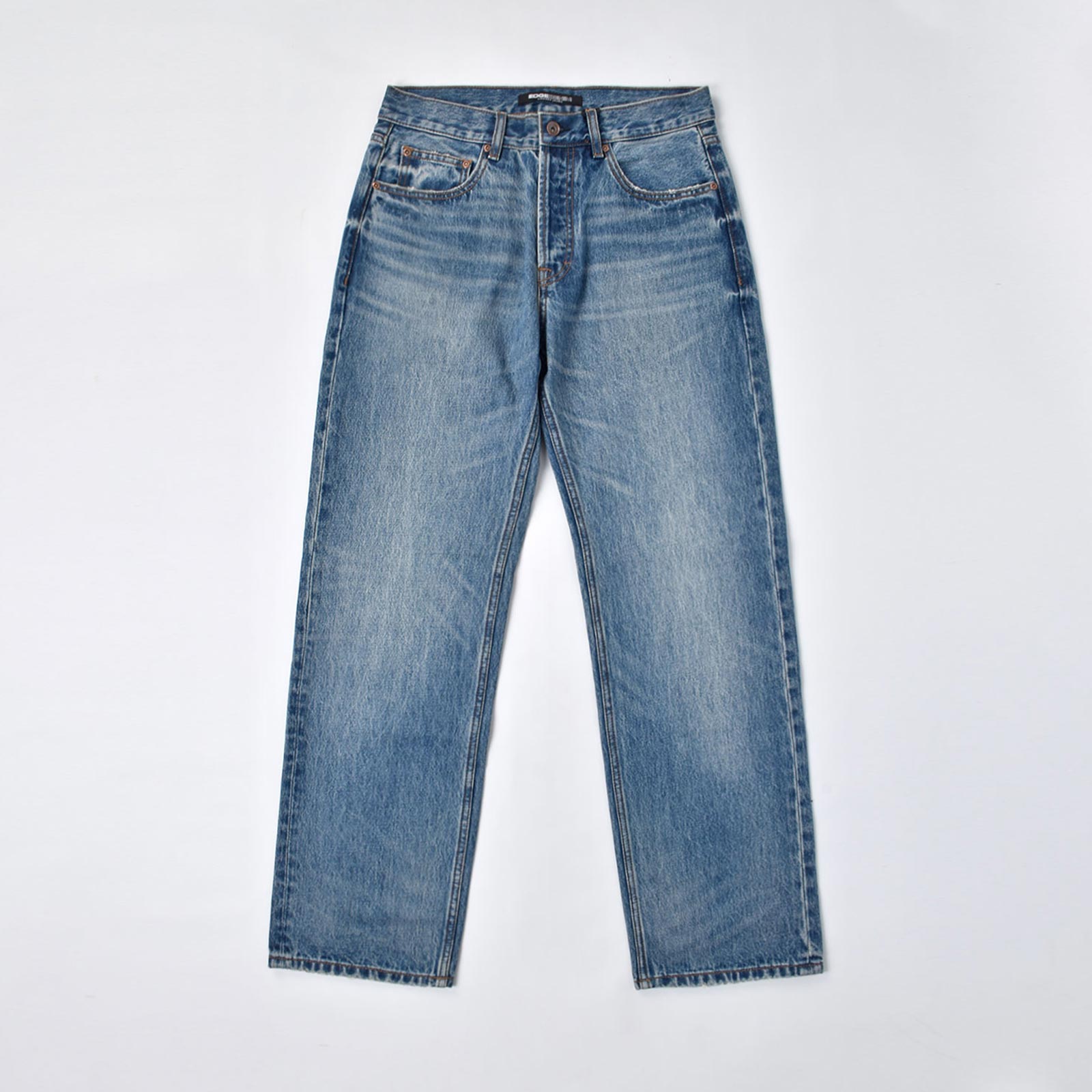 Custom Men's Washed Plain Baggy Jeans With Your Own Design