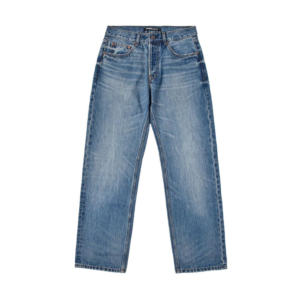 Custom Men's Washed Plain Baggy Jeans With Your Own Design