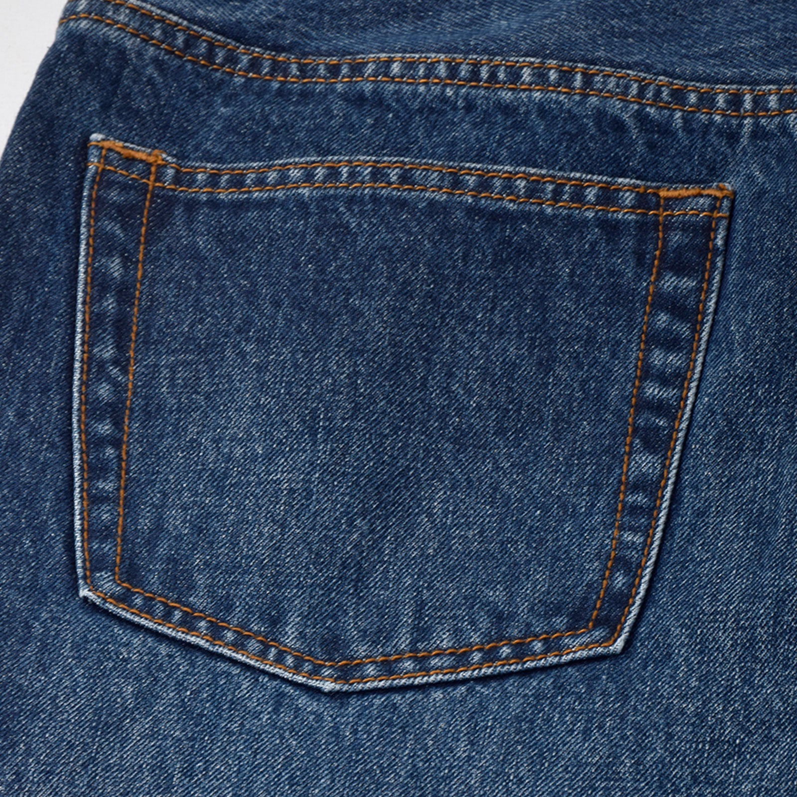 Custom Men's Plain Mid-Blue Heavyweight Denim Jeans
