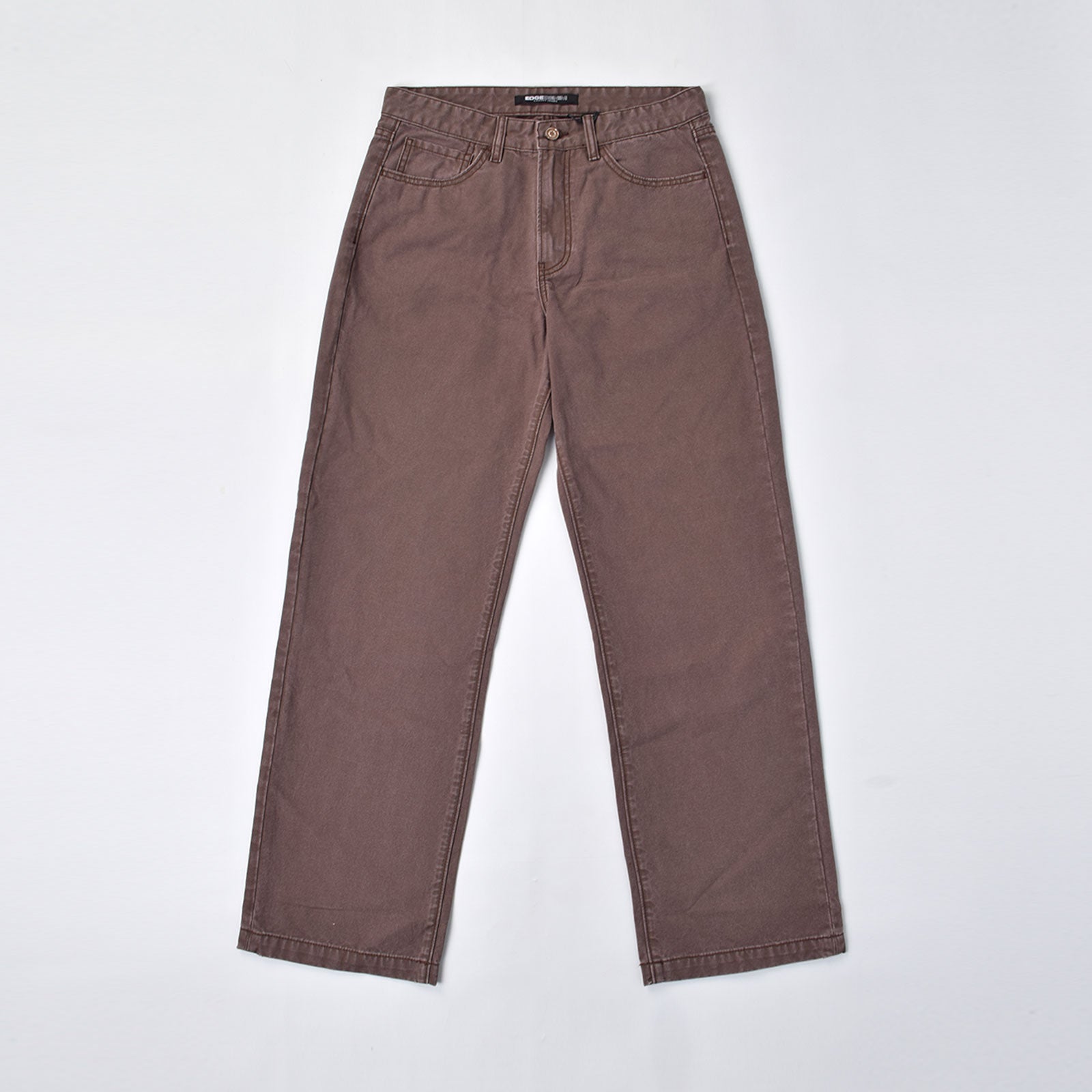 Custom Men's Brown Baggy Denim Jeans Pants