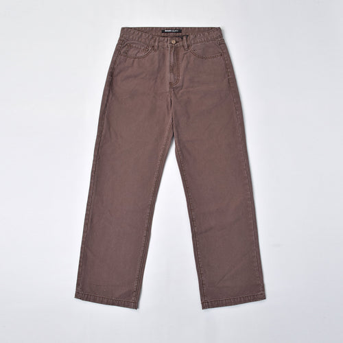 Custom Men's Brown Baggy Denim Jeans Pants