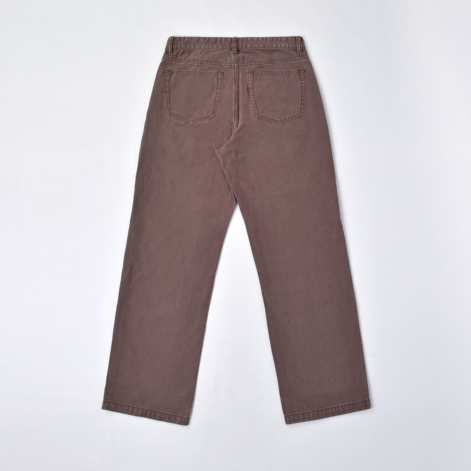 Custom Men's Brown Baggy Denim Jeans Pants
