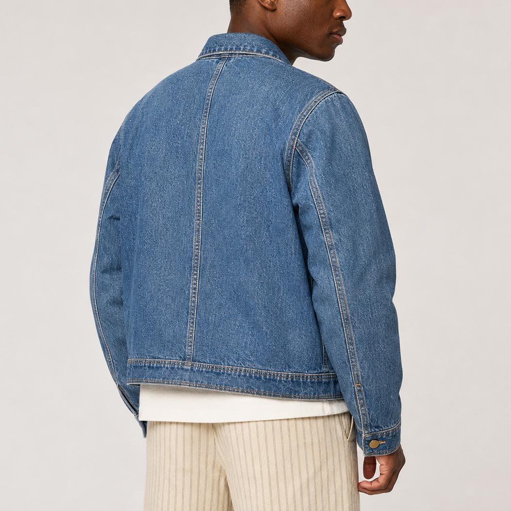 Custom Unisex Plain Denim Jeans Jacket