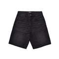 Custom Men's Black Plain Baggy Denim Jeans Shorts