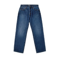Custom Men's Plain Blue Washed Denim Jeans