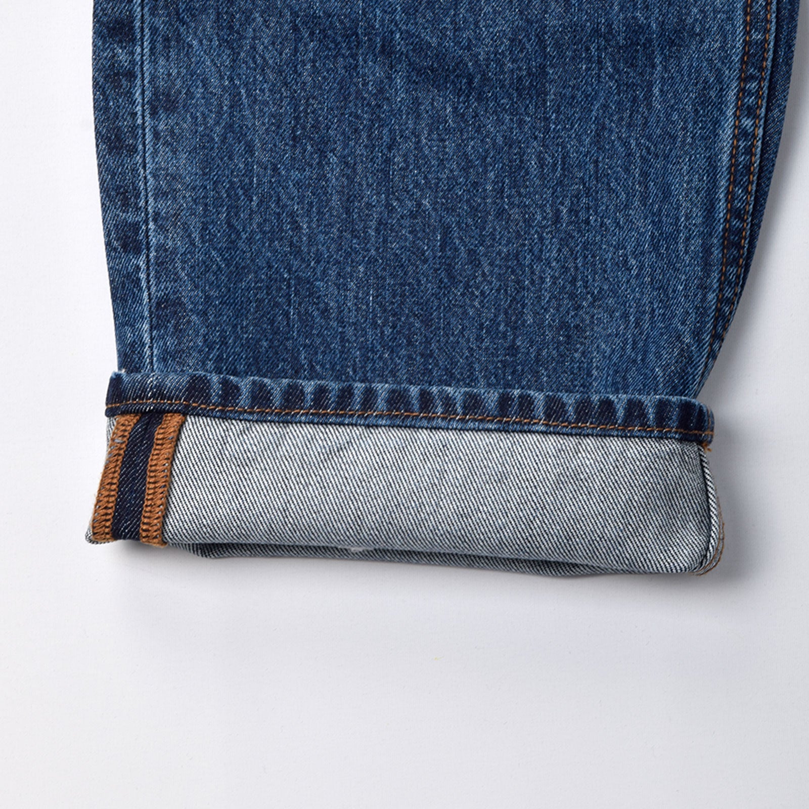 Custom Men's Plain Blue Washed Denim Jeans