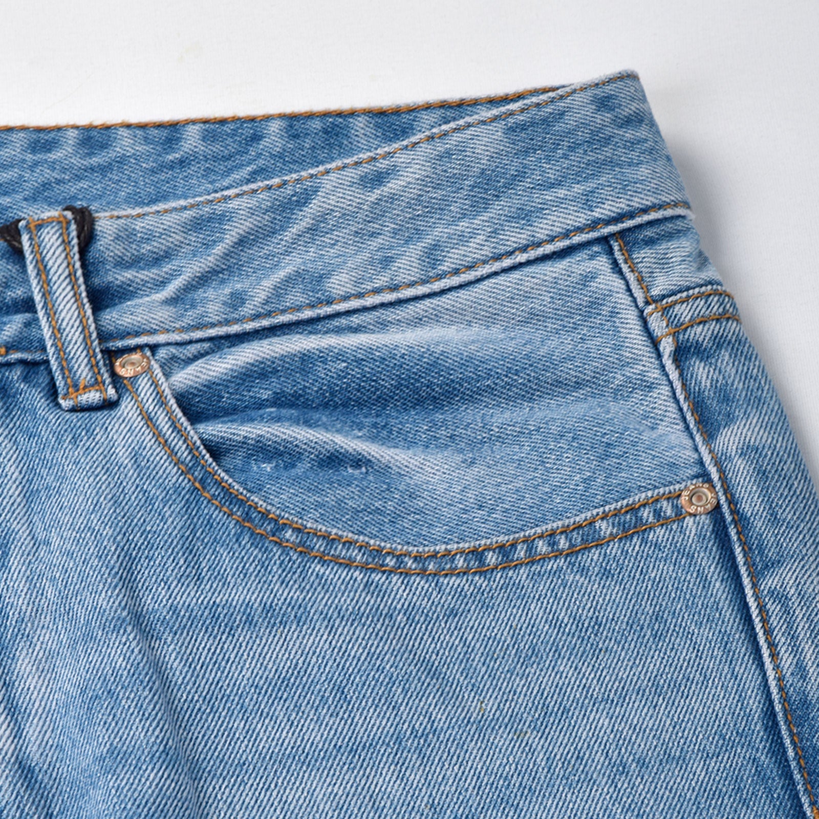 Custom Men's Plain Blue Tapered Fit Denim jeans