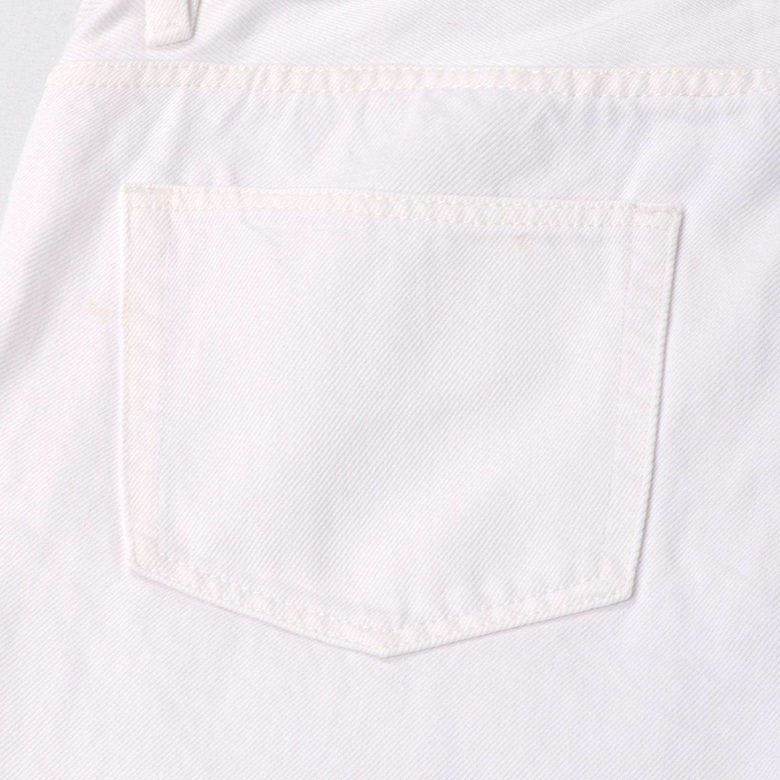 Custom Men's White Plain Tapered Fit Denim Jeans