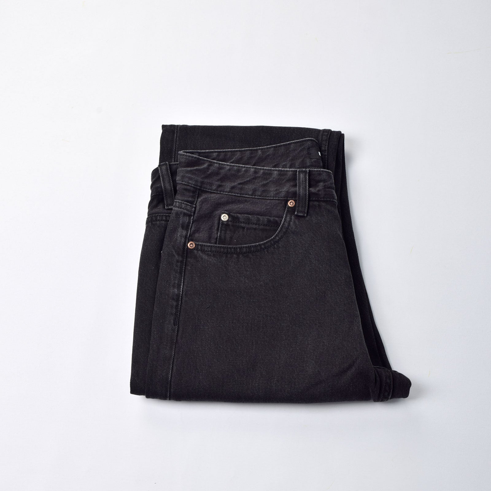 Custom Men's Black Tapered Fit Denim Jeans