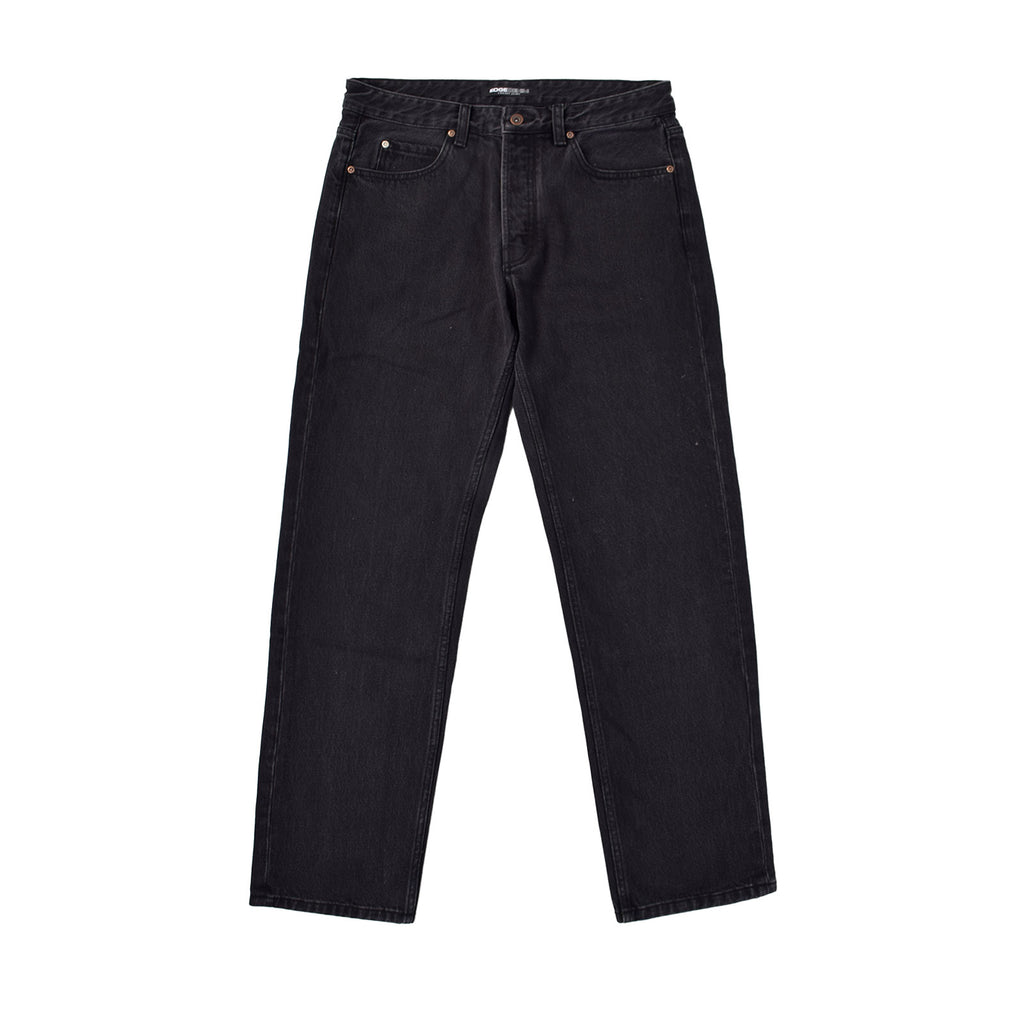Custom Men's Black Tapered Fit Denim Jeans