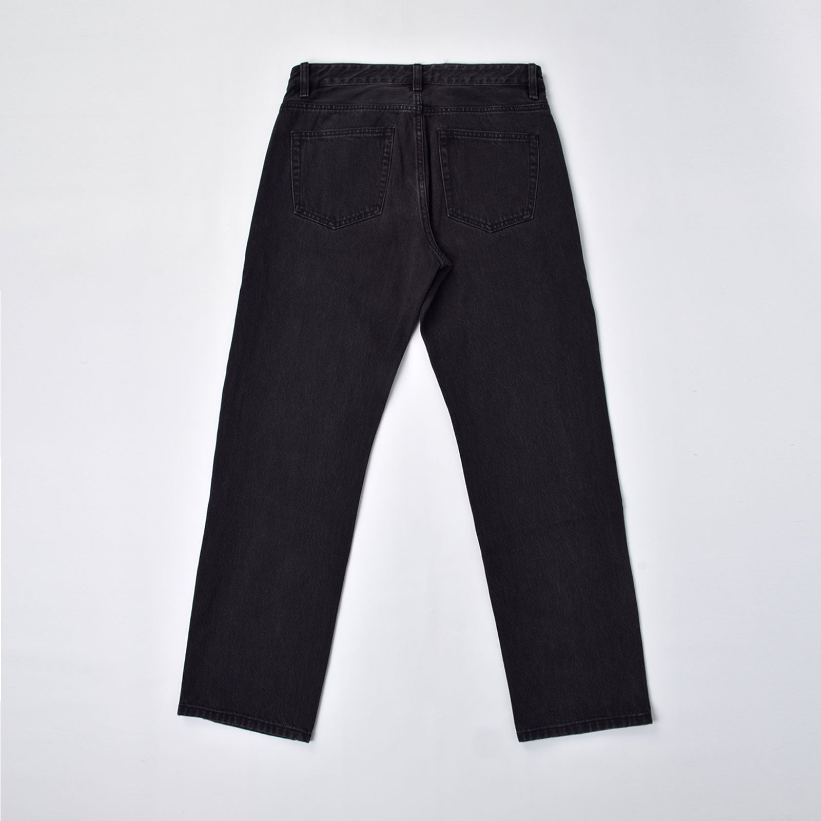 Custom Men's Black Tapered Fit Denim Jeans