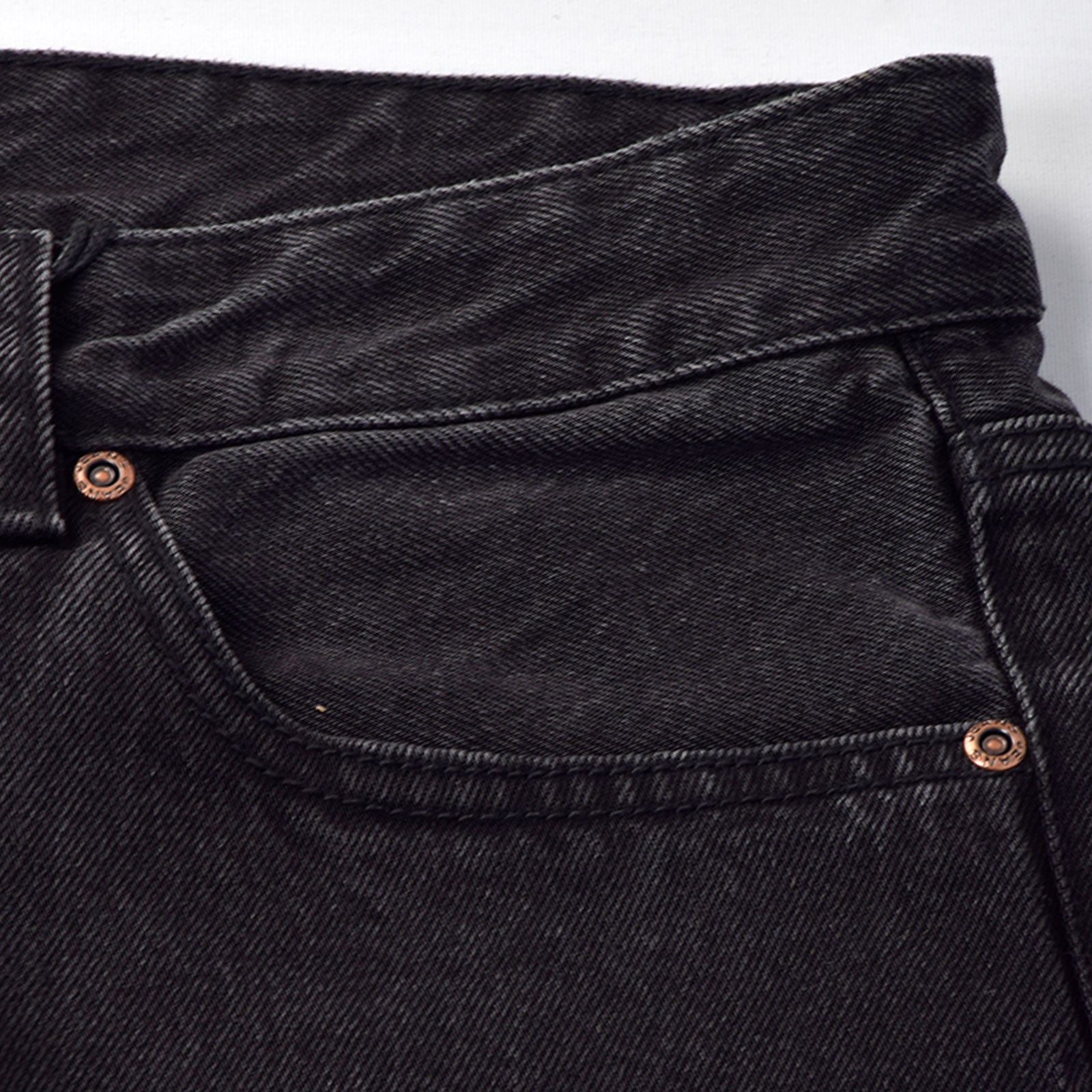 Custom Men's Black Tapered Fit Denim Jeans