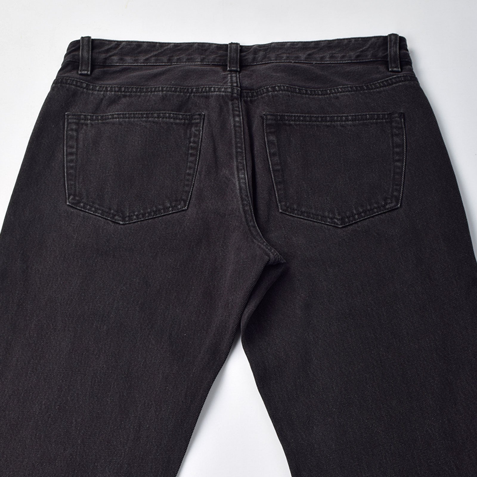 Custom Men's Black Tapered Fit Denim Jeans
