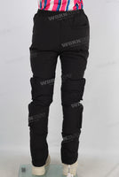 Puffer cotton black polyester pants men