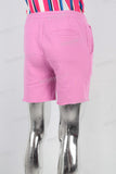 Pink digital print boot cut knitting shorts