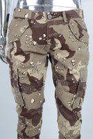 Camouflage Cargo Skinny Jeans Men